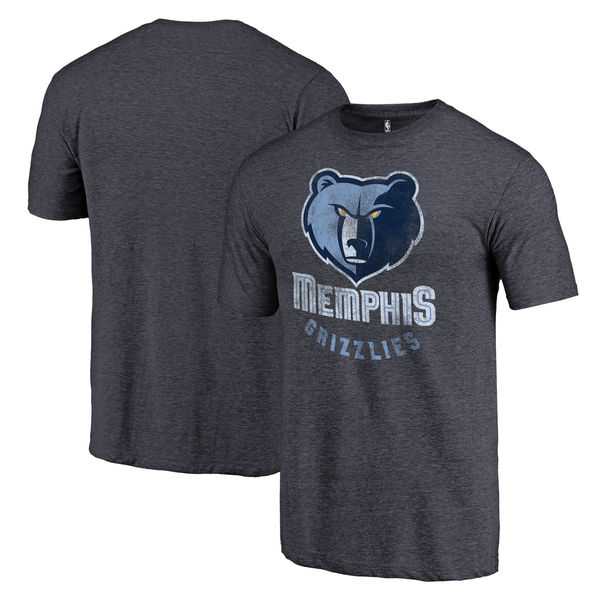 Memphis Grizzlies Heather Navy Distressed Team Logo Fanatics Branded Tri-Blend T-Shirt,We sell and wholesale Memphis Grizzlies Heather Navy Distressed Team Logo Fanatics Branded Tri-Blend T-Shirt on line form chian!